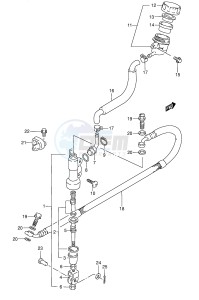 RM80 (E3-E28) drawing REAR MASTER CYLINDER