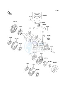 JT 1200 [1200 STX-R] (A1-A2) [1200 STX-R] drawing CRANKSHAFT_PISTON-- S- -