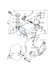 NINJA_ZX-6R ZX636EEF FR GB XX (EU ME A(FRICA) drawing Front Master Cylinder