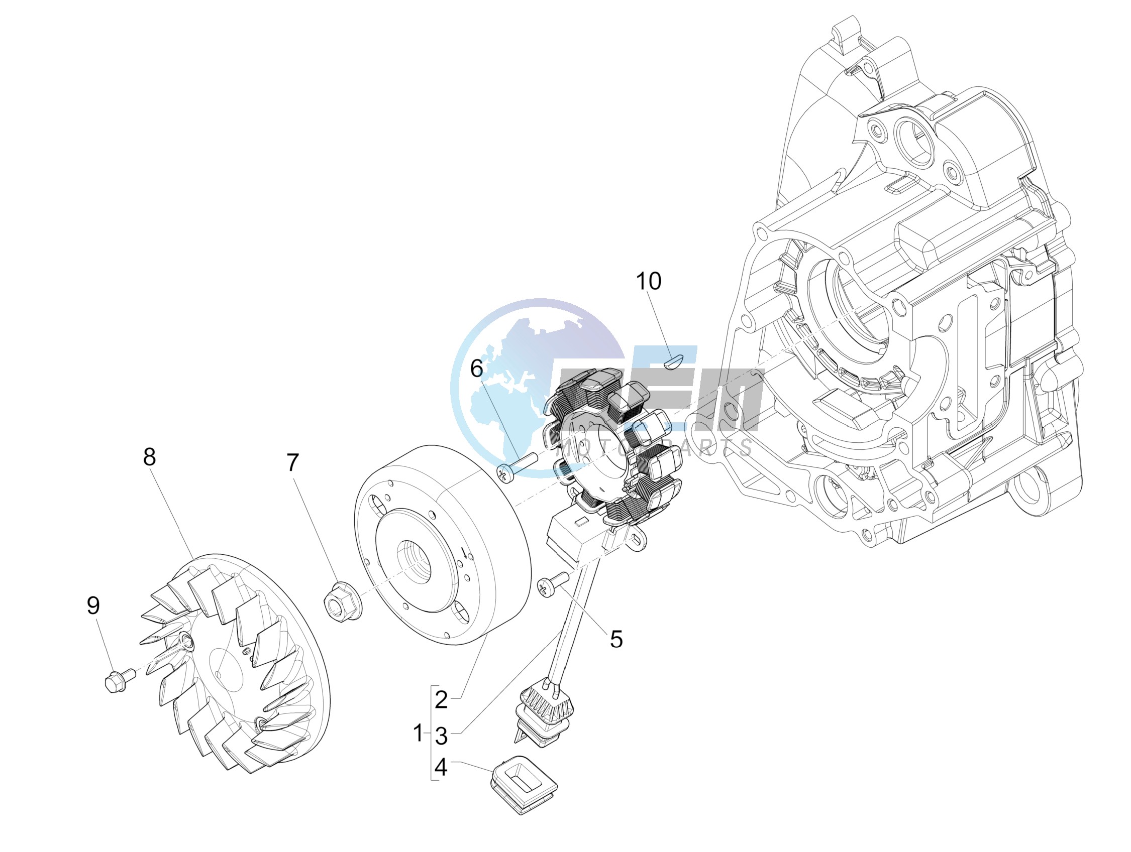 Flywheel magneto