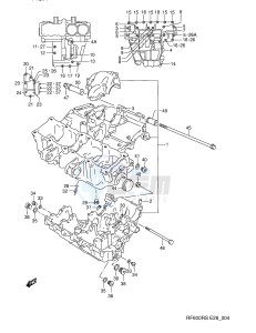 RF600R (E28) drawing CRANKCASE