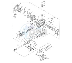 V-MAX 1700 drawing DRIVE SHAFT AND FINAL GEAR