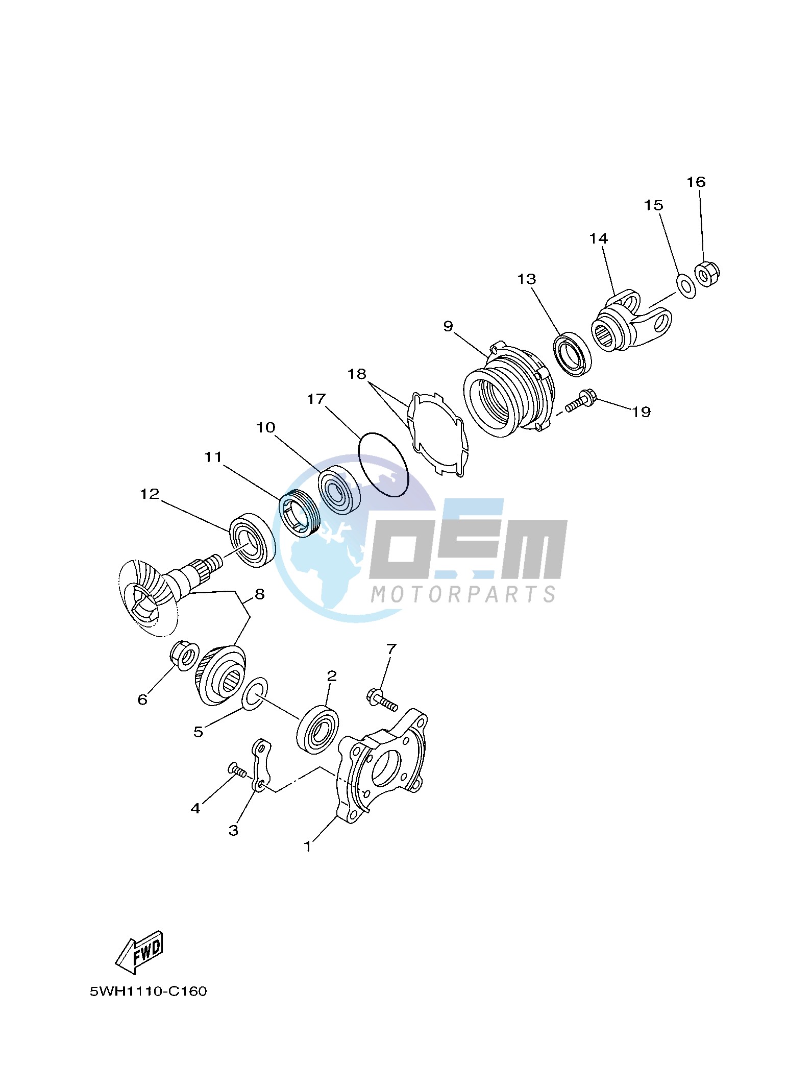 MIDDLE DRIVE GEAR