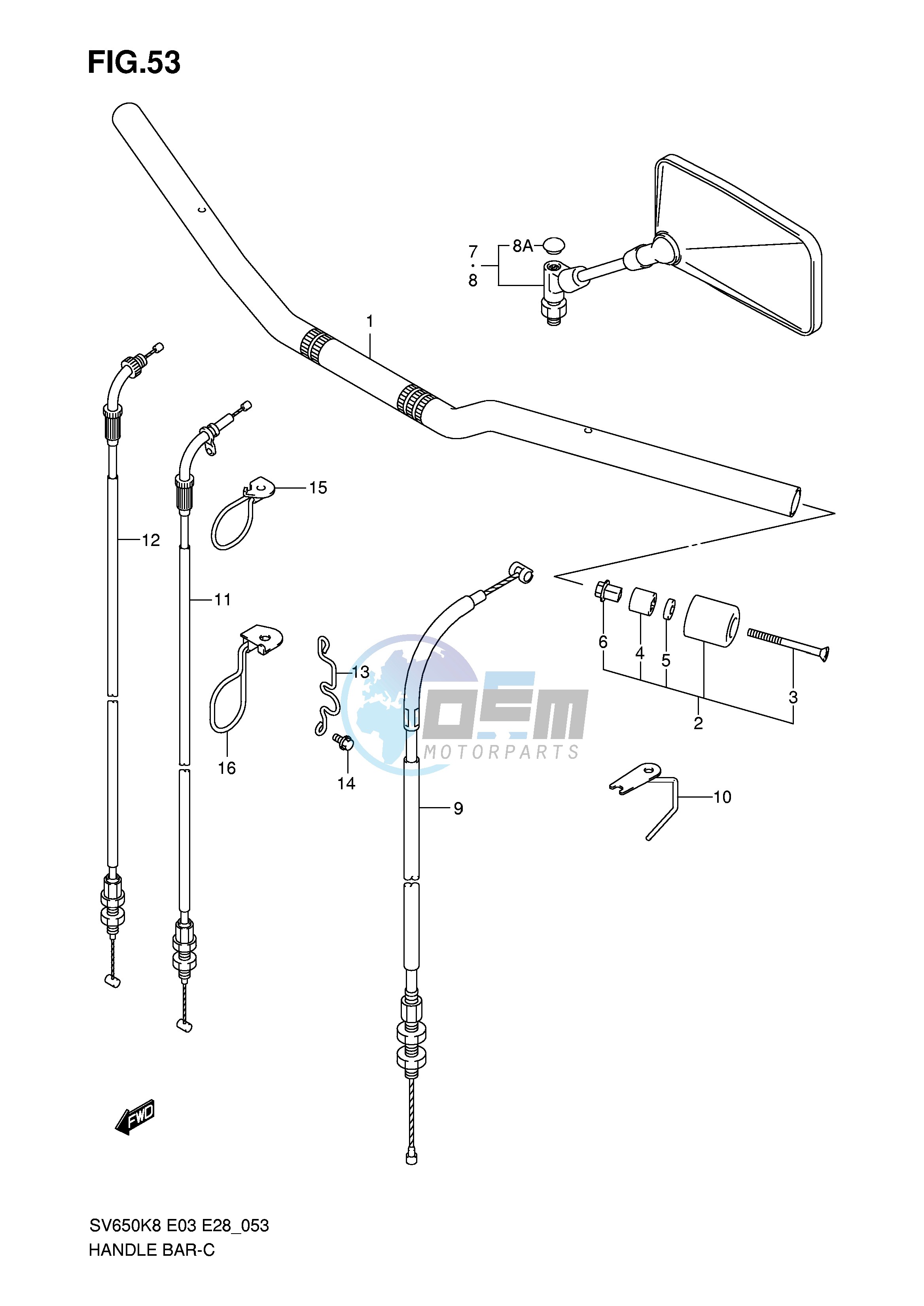 HANDLEBAR (SV650 A)