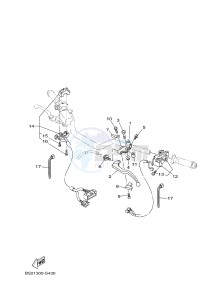 MTN850 MTN-850-A MT-09 ABS (BS2B) drawing HANDLE SWITCH & LEVER