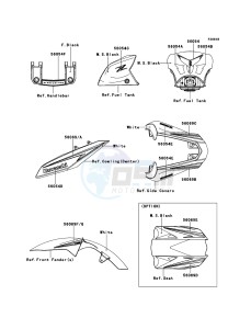 Z1000 ABS ZR1000EDFA FR XX (EU ME A(FRICA) drawing Decals(Black)