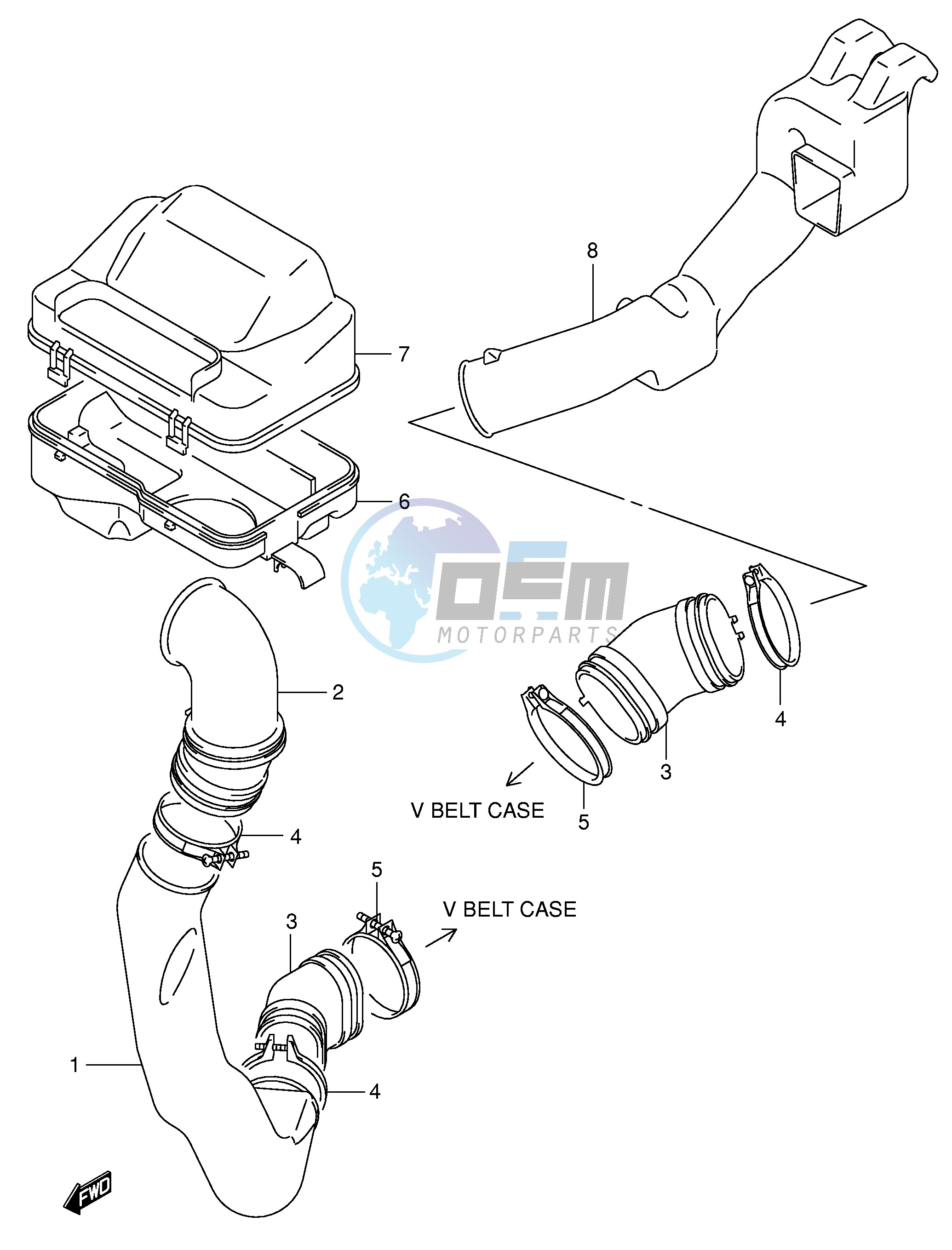 BELT COOLING DUCT