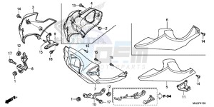 NC750XDE NC750XD Europe Direct - (ED) drawing UNDER COWL