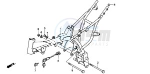 XR70R drawing FRAME BODY