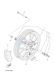 YZF-R125 R125 (5D7W 5D7W 5D7W 5D7W) drawing FRONT WHEEL