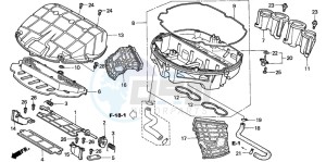 CBR900RR FIRE BLADE drawing AIR CLEANER (CBR900RR2,3)