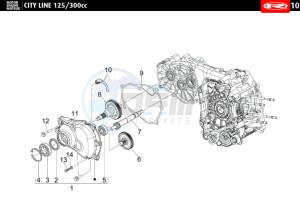 CITYLINE-IE-125-300-RED drawing TRANSMISSION COVER - EXHAUST CAMSHAFT