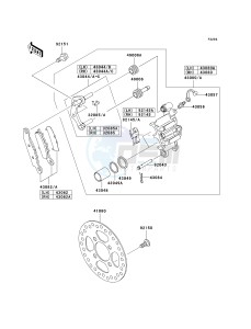 KSV 700 B [KFX 700] (B6F-B9F) B8F drawing FRONT BRAKE