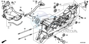 NSS125DF Forza 125 - NSS125D Europe Direct - (ED) drawing LEFT CRANKCASE