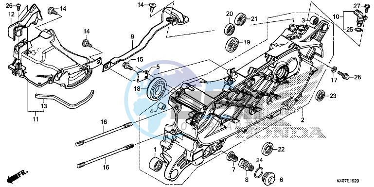 LEFT CRANKCASE