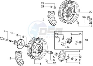 Diesis 50 drawing Front wheel-Rear wheel