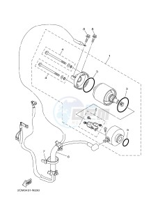 MW125 MW-125 TRICITY TRICITY 125 (2CM1 2CM5) drawing STARTING MOTOR