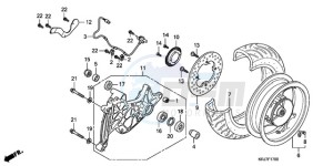 FES1259 UK - (E / MKH) drawing REAR WHEEL