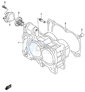 AN650 BURGMAN drawing CYLINDER HEAD