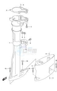 DF 2.5 drawing Drive Shaft Housing (L)