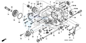 TRX680FA9 Australia - (U) drawing FRONT CRANKCASE COVER