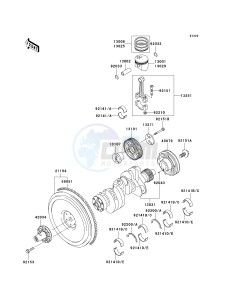 KAF 950 D [MULE 3010 DIESEL 4X4] (D8F) D8F drawing CRANKSHAFT_PISTON-- S- -