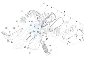 Sprint 125 4T 3V ie drawing Air filter