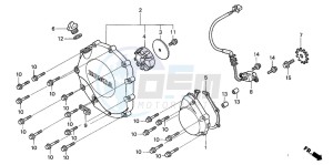 CB1300S CB1300SUPERBOLD'OR drawing RIGHT CRANKCASE COVER