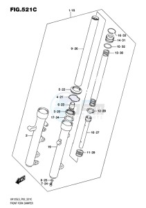 UH125 BURGMAN EU drawing FRONT FORK DAMPER