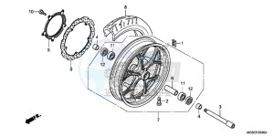 NC700DD INTEGRA E drawing FRONT WHEEL