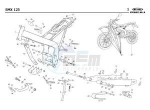 SMX-125-4T-BLUE drawing CHASSIS