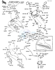 ZX 750 A [GPZ 750] (A3) [GPZ 750] drawing FAIRING