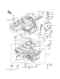 ZX 900 B [NINJA ZX-9R] (B4) [NINJA ZX-9R] drawing CRANKCASE