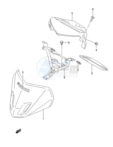 LT-A500X(Z) drawing HANDLE COVER (LT-A500XZL2 P17)