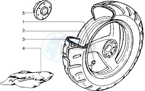 NRG 50 MC2 drawing Rear Wheel