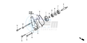 CRF450R drawing WATER PUMP