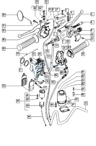 YOUNGST-R_25-45kmh_K4-K7 50 K4-K7 drawing Handle bar-grips-speedometer-front brake