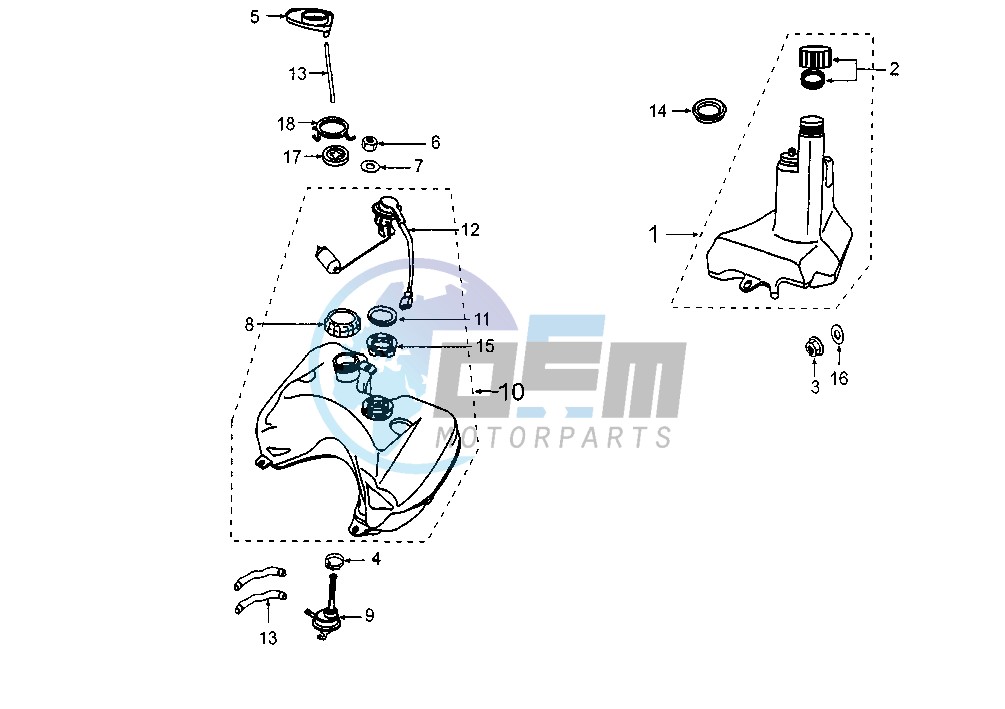 FUEL AND OIL TANK