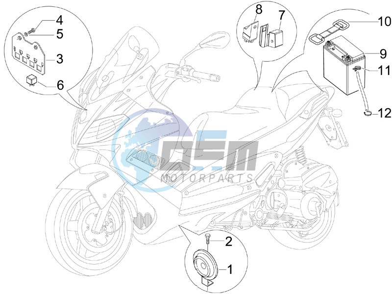 Remote control switches - Battery - Horn