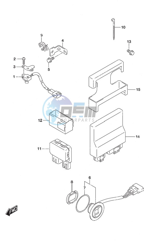 PTT Switch/Engine Control Unit