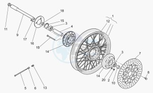 California 1100 EV PI Cat. Alum./Tit. PI Cat. drawing Front mudguard