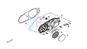 MAXSYM 600I ABS drawing COVER LEFT