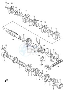 RM250 (E3-E28) drawing TRANSMISSION (MODEL K1 K2 K3)