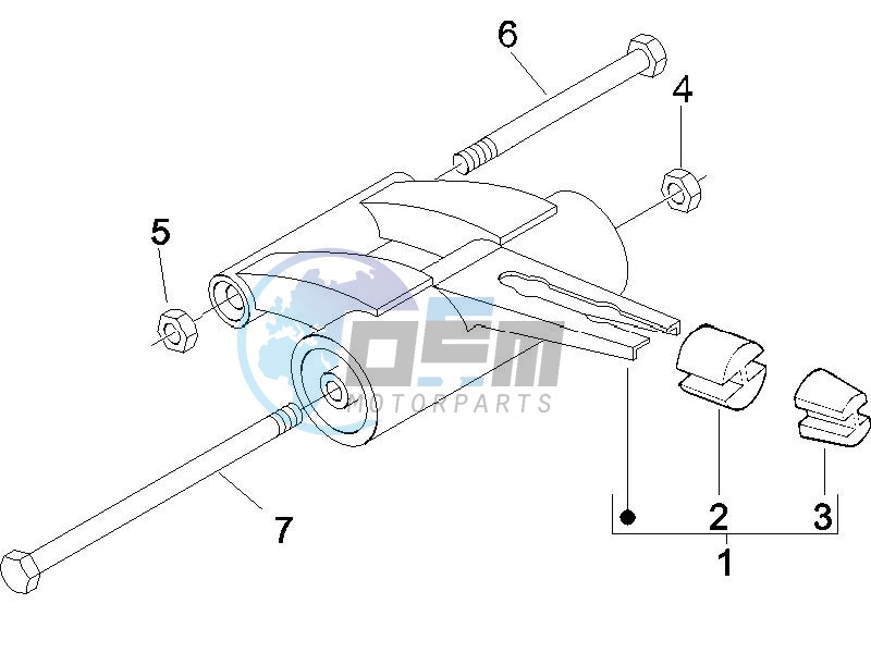 Swinging arm