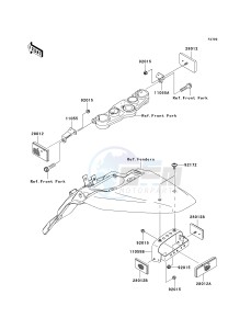 KLX 140 B (KLX140L MONSTER ENERGY) (B8F-B9FA) B9F drawing REFLECTORS-- B8F_B9F- --- CN- -