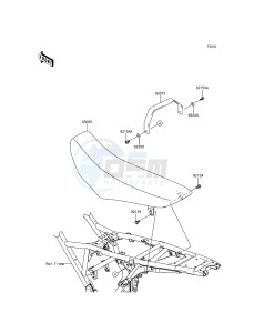 D-TRACKER KLX150HGF XX (EU ME A(FRICA) drawing Seat