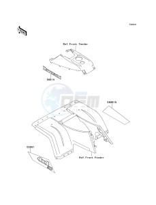 KLF 300 C [BAYOU 300 4X4] (C5-C9) [BAYOU 300 4X4] drawing DECALS-- RED- --- KLF300-C9- -