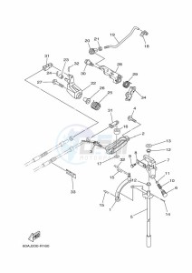 F50DETL drawing THROTTLE-CONTROL