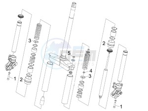 Runner 50 SP Race drawing Fork components (Wuxi Top)