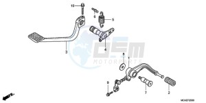 GL18009 UK - (E / AB MKH NAV) drawing PEDAL